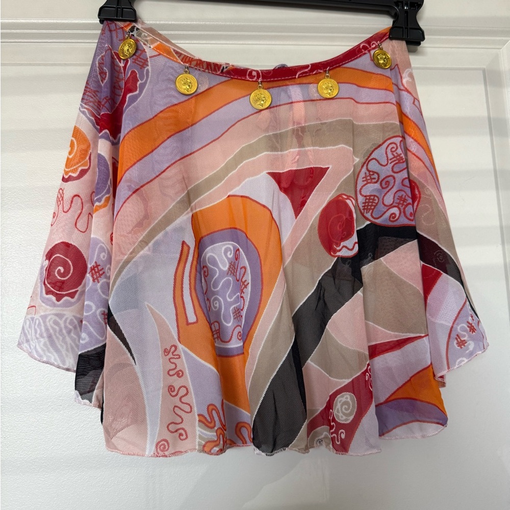 Colorful Abstract Women's Skirt (Coverup)